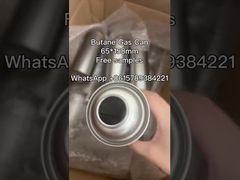 0.23mm Necked-In Cassette Gas Tin Can  Outdoor Butane Gas Can 65*165mm