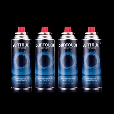 0.19mm Necked-In Cassette Gas Tin Can  Outdoor Butane Gas Can 65*165mm