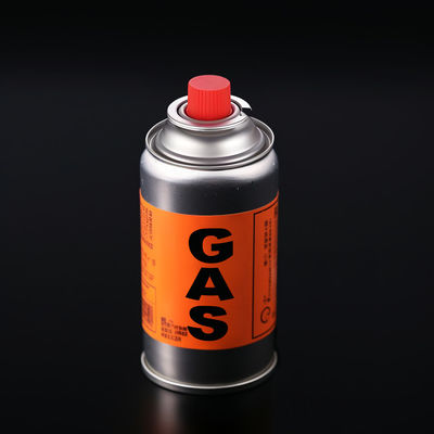 0.19mm Necked-In Cassette Gas Tin Can  Outdoor Butane Gas Can 65*165mm